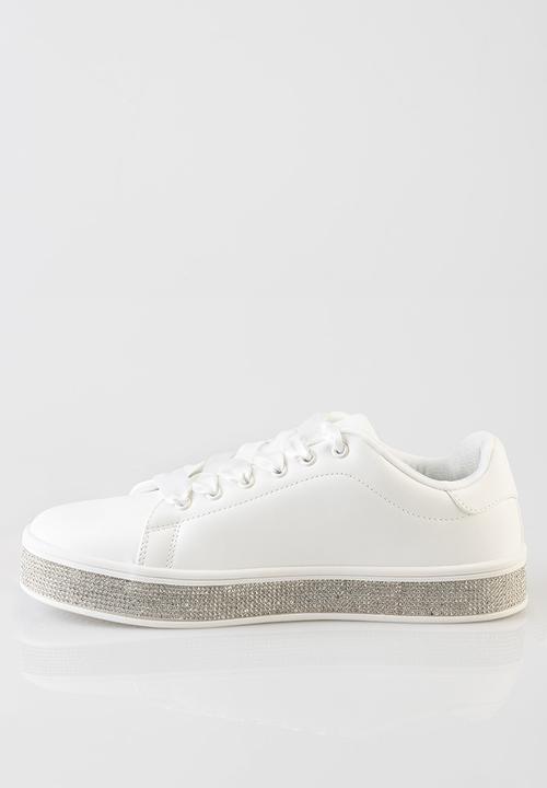 SISSY BOY - Duchess with bling sole sneaker - white