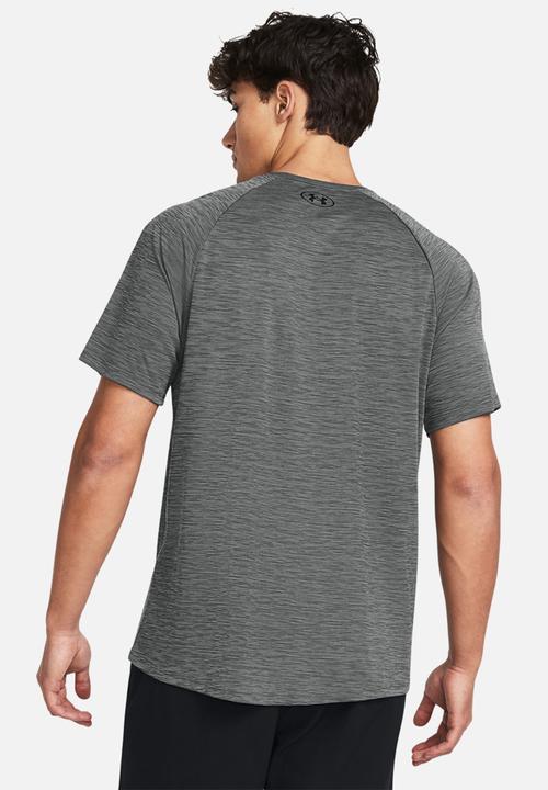 Under Armour - UA Tech Textured SS - Castlerock & Black