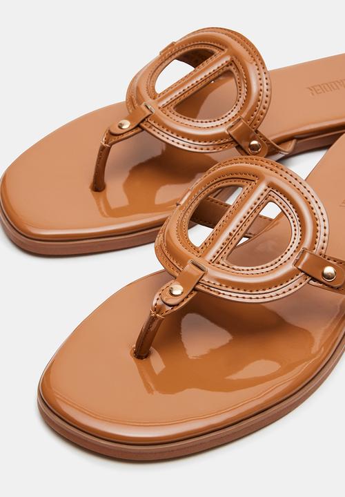 Steve Madden - Kade t-bar - tan patent