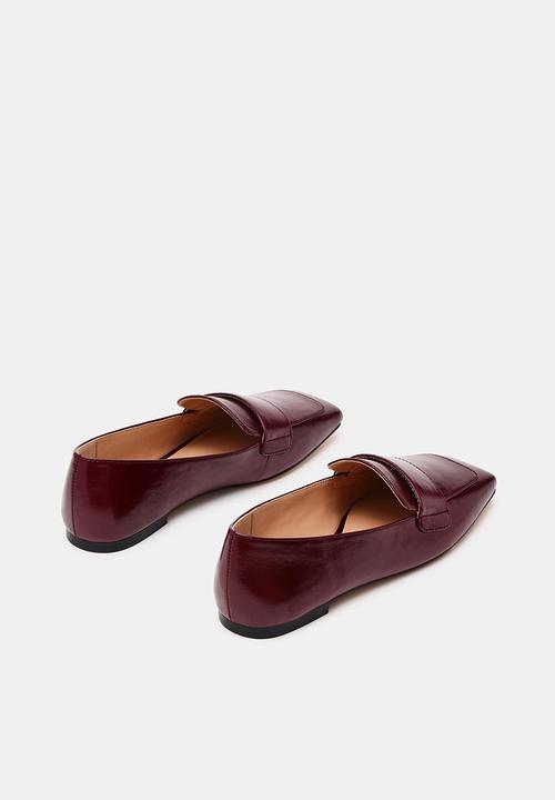 Steve Madden - Monarc loafer  - dk cherry crinkle