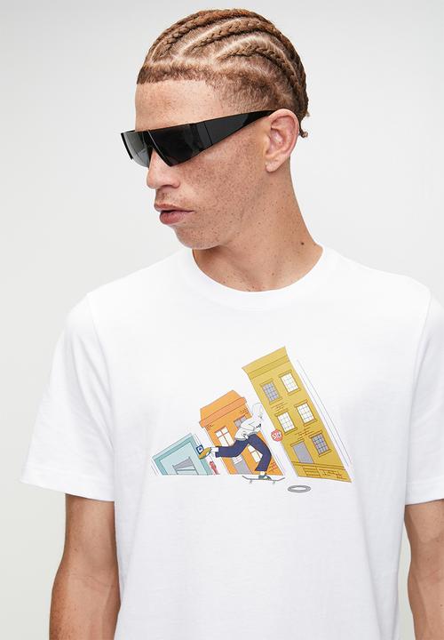 adidas Performance - Doodle Skate Tee - White