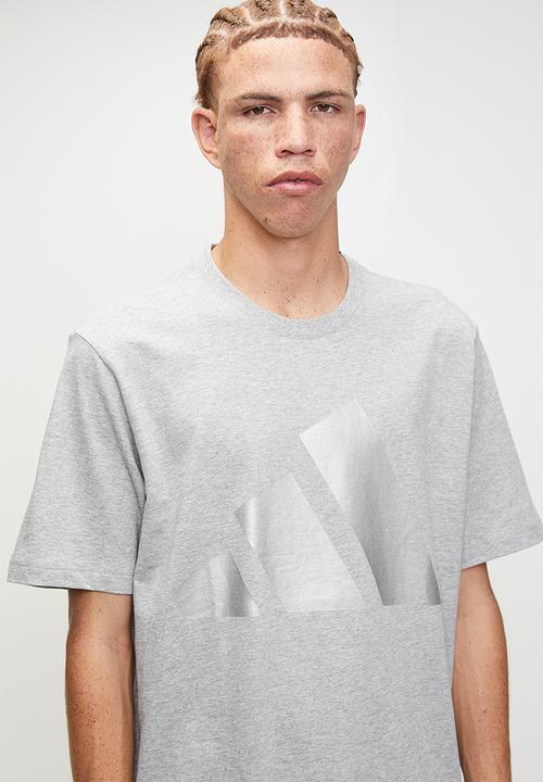 adidas Performance - Essential Holiday Tee -- Medium grey heather