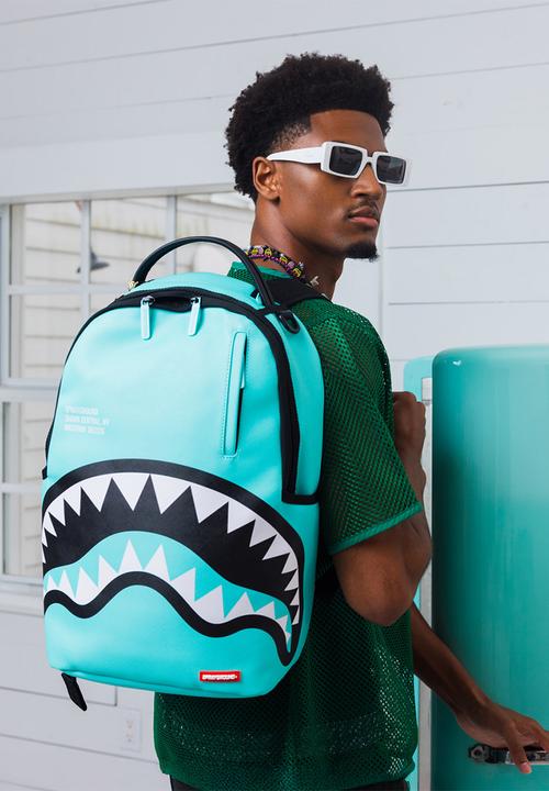 Sprayground - Shark central aqua dlxsv backpack- blue