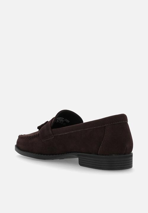 PC - Suede tassel loafer  - brown