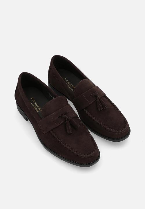 PC - Suede tassel loafer  - brown