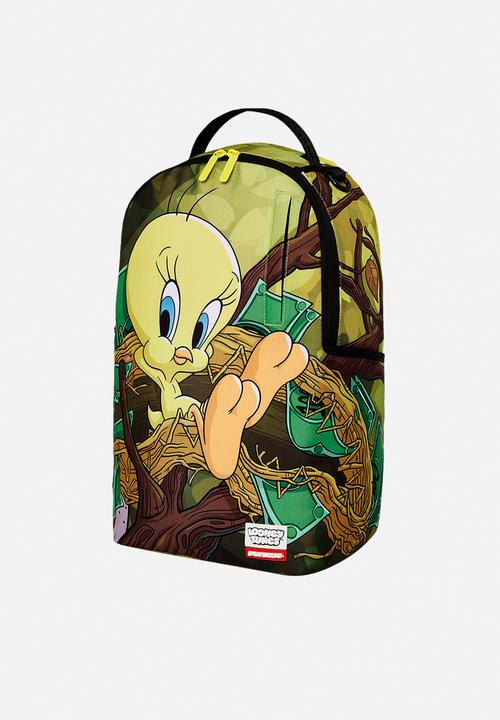 Sprayground - Looney tunes tweety money nest shark dlxr backpack- yellow