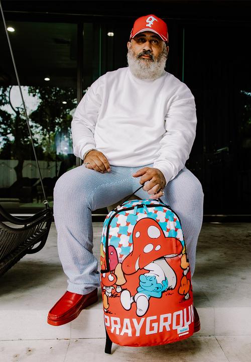 Sprayground - Smurf chilling sprayground dlxr backpack- red