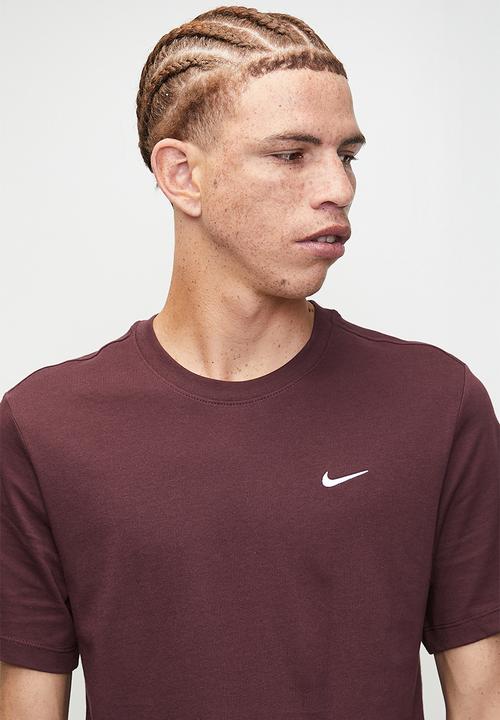 Nike - NSW Embroider Swoosh Tee - Maroon