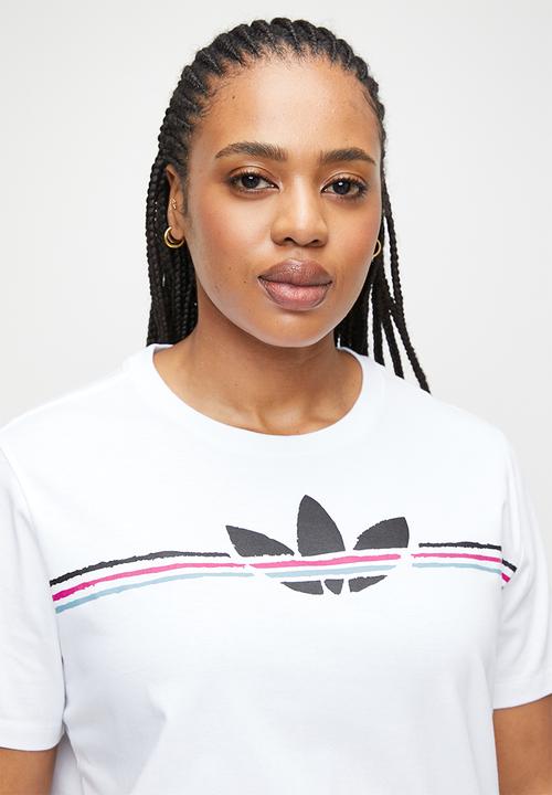 adidas Originals - Plus 80S logo t - white