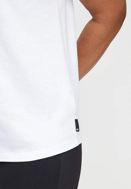 adidas Originals - Plus 80S logo t - white