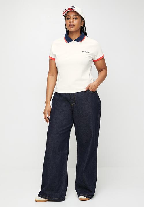 adidas Originals - Plus Short Polo - White