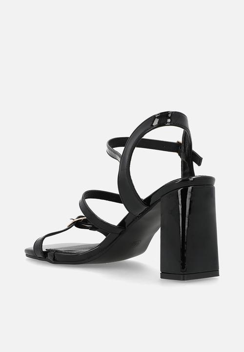 Miss Black - Whistle 1 strappy block heel - black