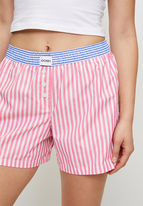 Jockey - Jockey ladies woven boxer - thick pink