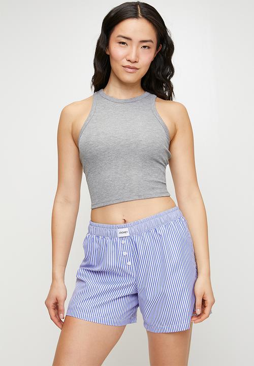 Jockey - Jockeyladies woven boxer - thin blue