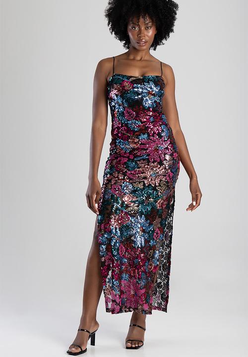 SISSY BOY - Give My All:Basic Glam Maxi Dress - Pink / Blue