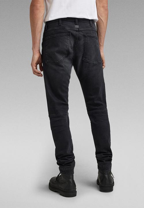 G-STAR - 5620 3D Zip Knee Skinny - black