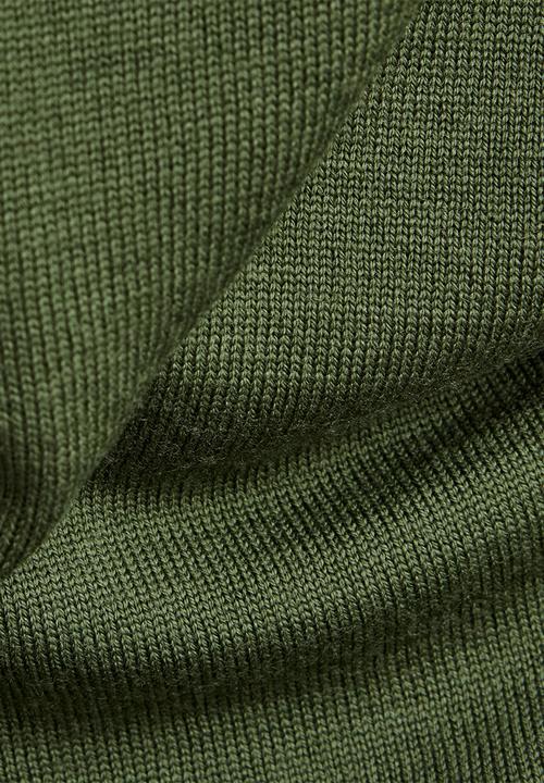 G-STAR - Premium core mock turtle knit  l\s - green