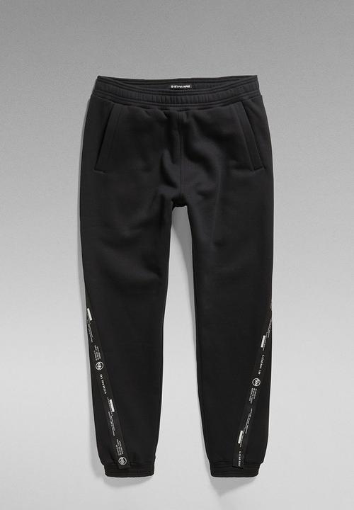 G-STAR - Logo tape sw pant - black 