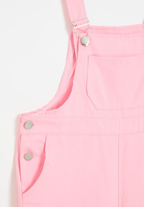 Pop Candy - Short dungarees - light pink