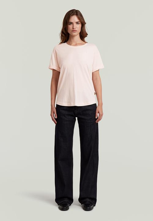 G-STAR - Rolled Up Sleeve Boyfriend Top Wmn - Pink