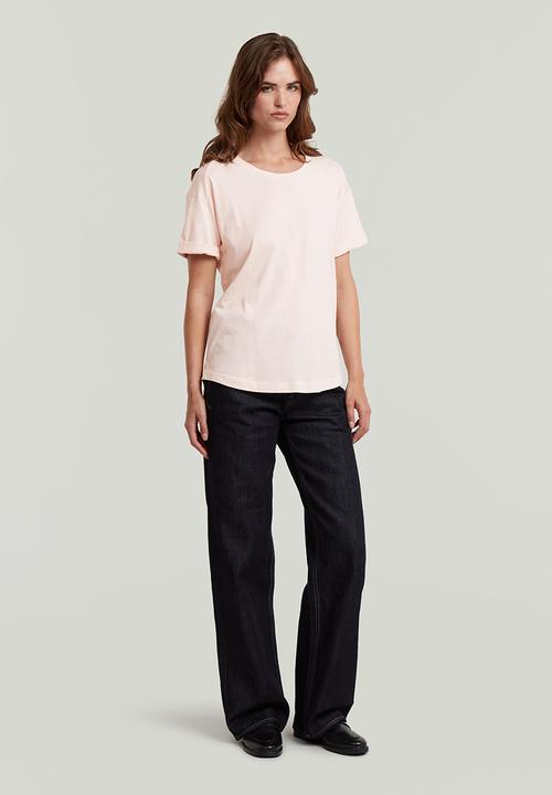 G-STAR - Rolled Up Sleeve Boyfriend Top Wmn - Pink