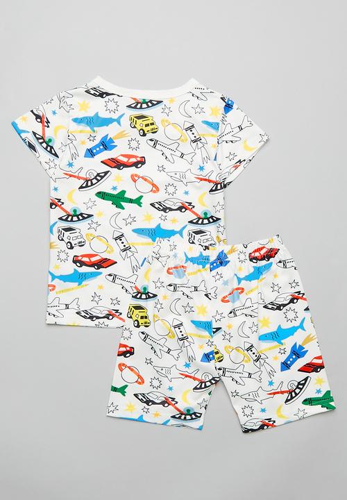 Pop Candy - Printed pj set - white/multi