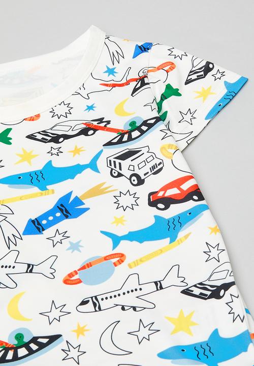 Pop Candy - Printed pj set - white/multi