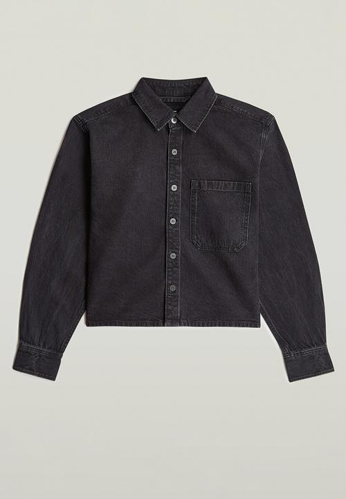 G-STAR - Boxy Relaxed 1-Pocket l\s Shirt Wmn - Black Rinse
