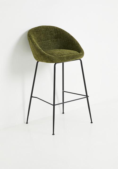Sixth Floor - Ruston barstool - green