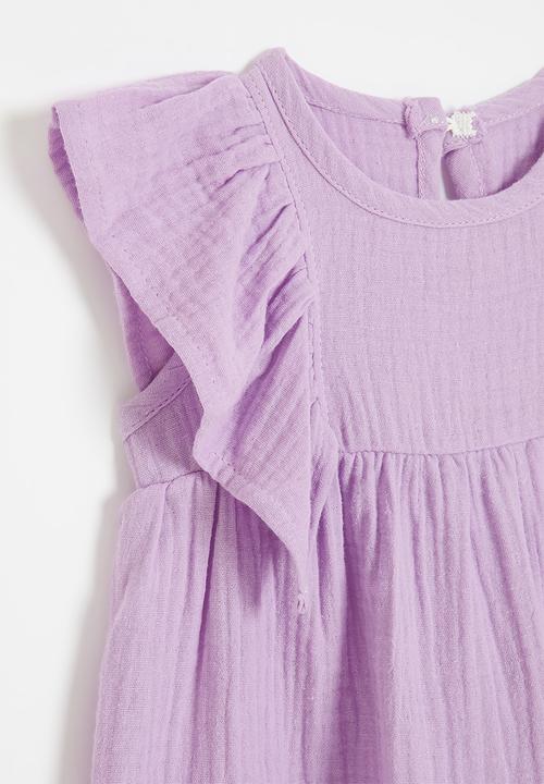 Pop Candy - Frilled sleeve top - lilac