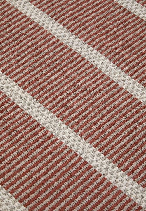 Sixth Floor - Woven Stripe Cotton Runner - Rust