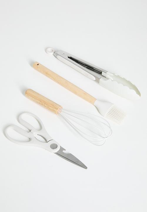 Maisonware - 19pc Utensil set with holder - Off White