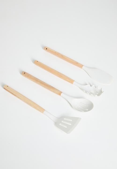 Maisonware - 19pc Utensil set with holder - Off White