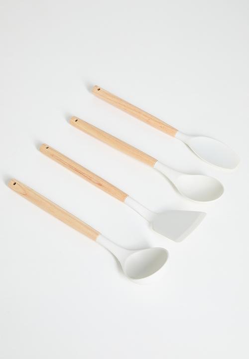 Maisonware - 19pc Utensil set with holder - Off White