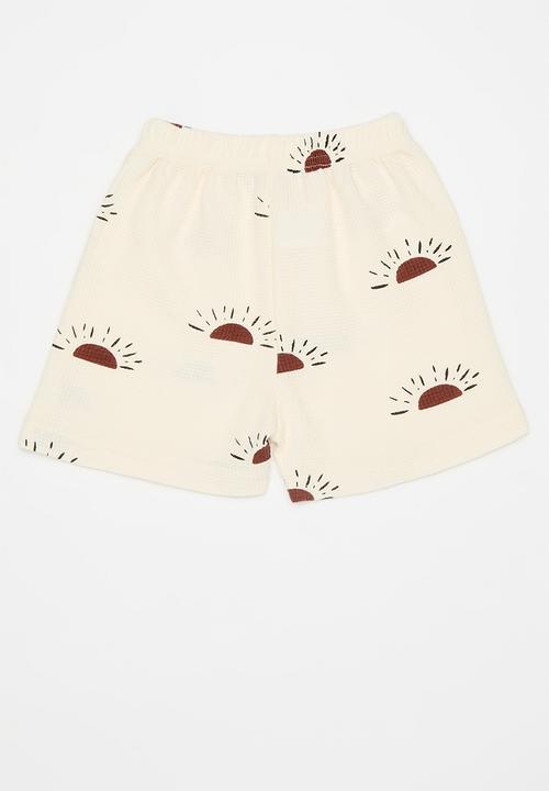 Pop Candy - Sun all-over print shorts - neutral