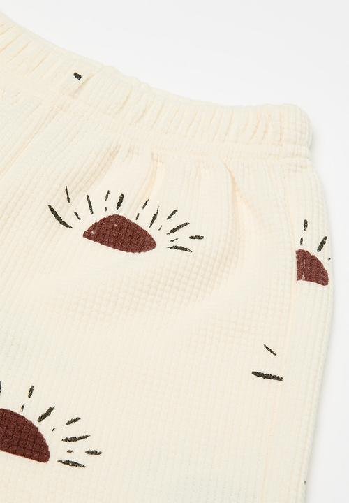Pop Candy - Sun all-over print shorts - neutral