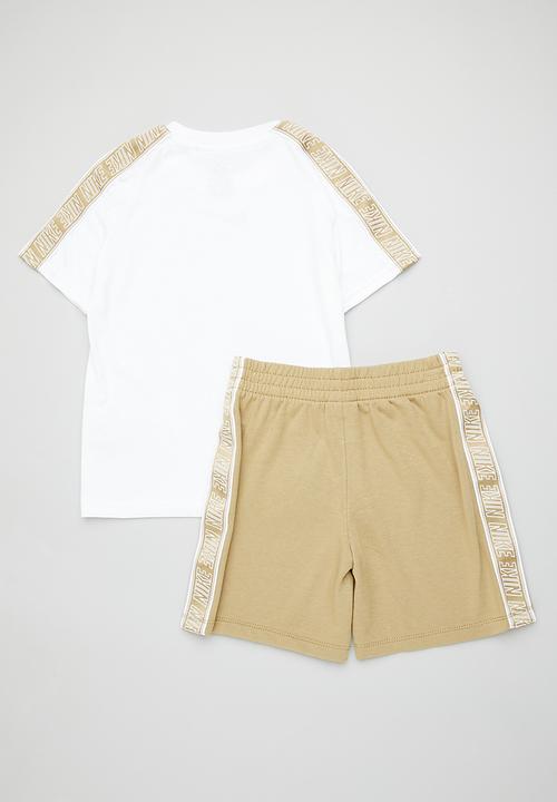 Nike - Nike poly pack knit short set - parachute beige