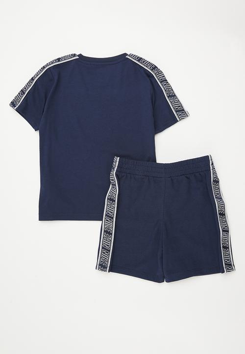 Nike - Nike poly pack knit short set - midnight navy