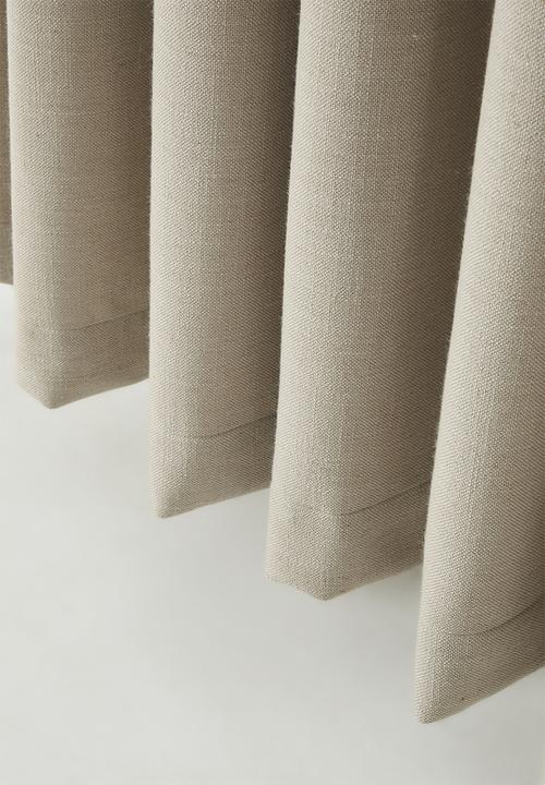 Sixth Floor - Linen Blend Luxe Eyelet Curtain - Taupe
