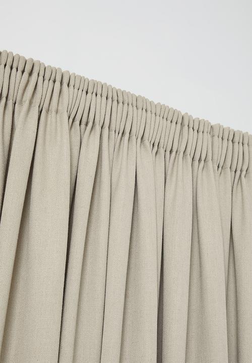 Sixth Floor - Linen Blend Luxe Taped Curtain - Taupe