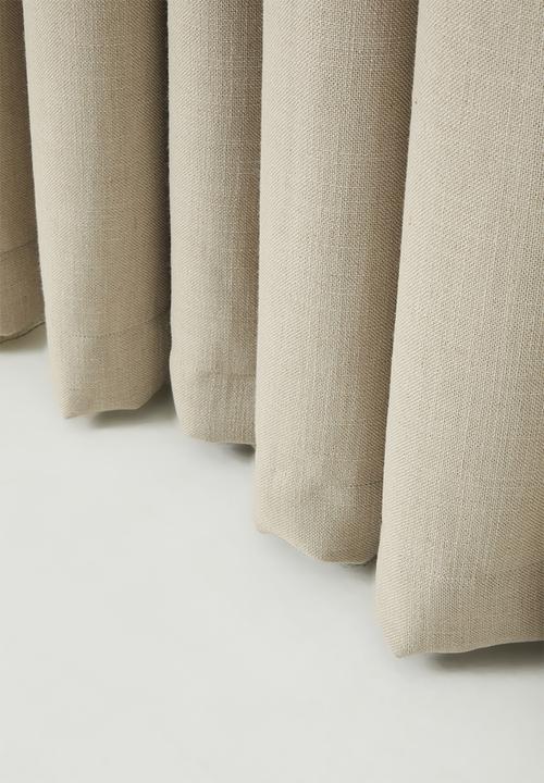 Sixth Floor - Linen Blend Luxe Taped Curtain - Taupe