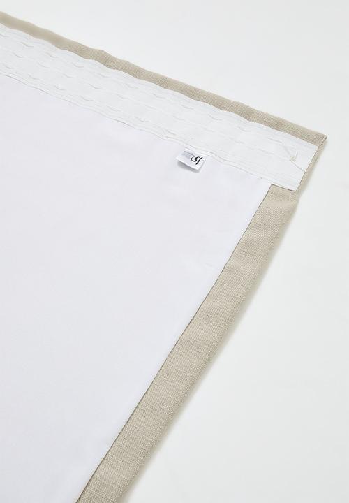 Sixth Floor - Linen Blend Luxe Taped Curtain - Taupe