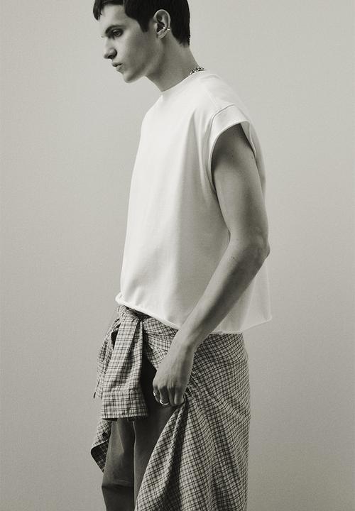 H&M - Oversized fit vest top - white