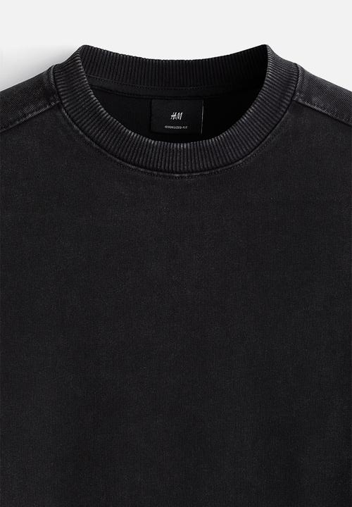 H&M - Oversized fit T-shirt - black