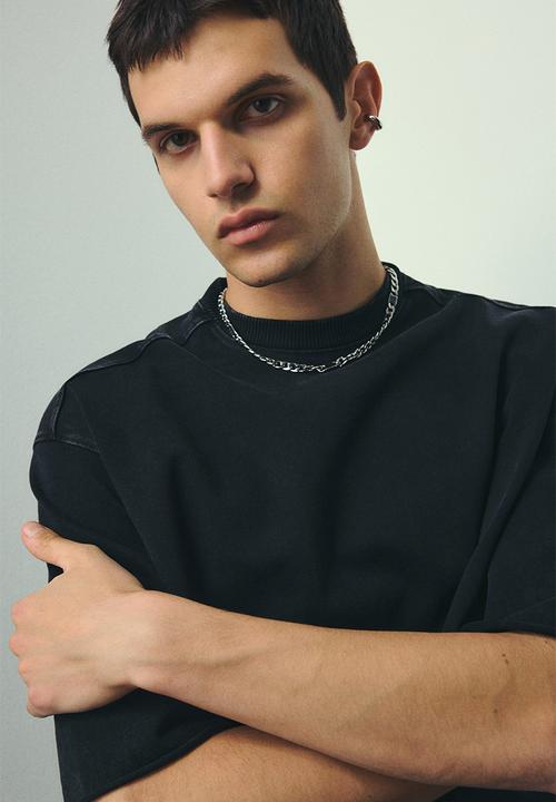 H&M - Oversized fit T-shirt - black