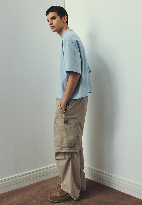 H&M - Oversized fit T-shirt - light blue