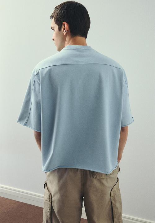 H&M - Oversized fit T-shirt - light blue