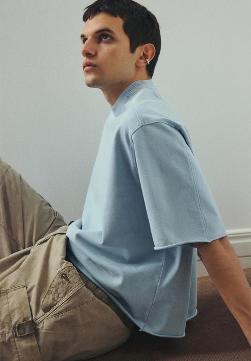 H&M - Oversized fit T-shirt - light blue