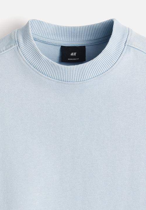 H&M - Oversized fit T-shirt - light blue