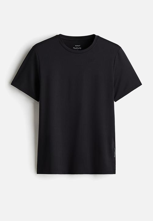 H&M - Regular fit sports top with drymove™ - black